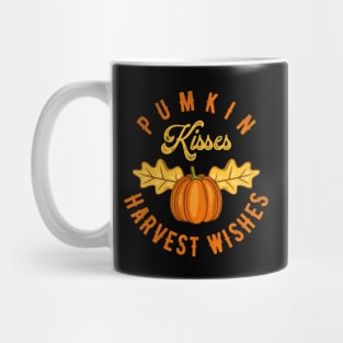 Pumpkin Kisses Harvest Wishes Mug